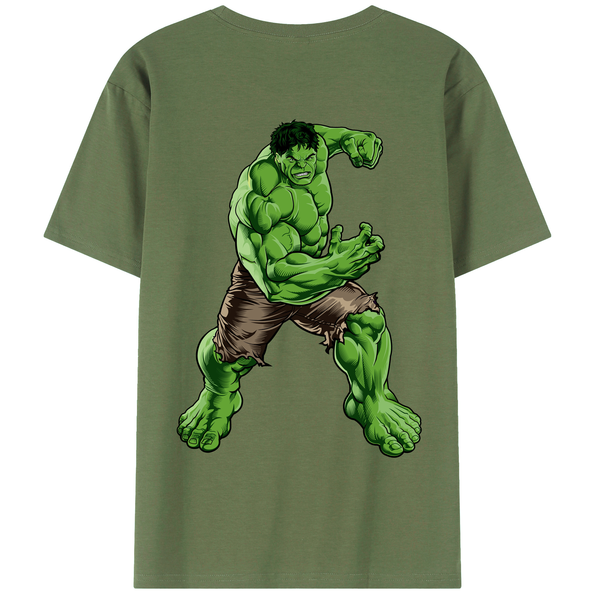（画像用） アベンジャーズ The Avengers 綿100％ メンズ半袖Tシャツ（バックプリント） 通気性